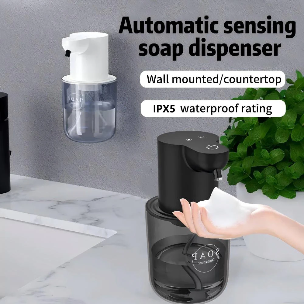 

400ML P3 Light Display Countertop Or Wall-Mounted IPX5 Waterproof Electric Smart Infrared Automatic Kitchen Sense Soap Dispenser