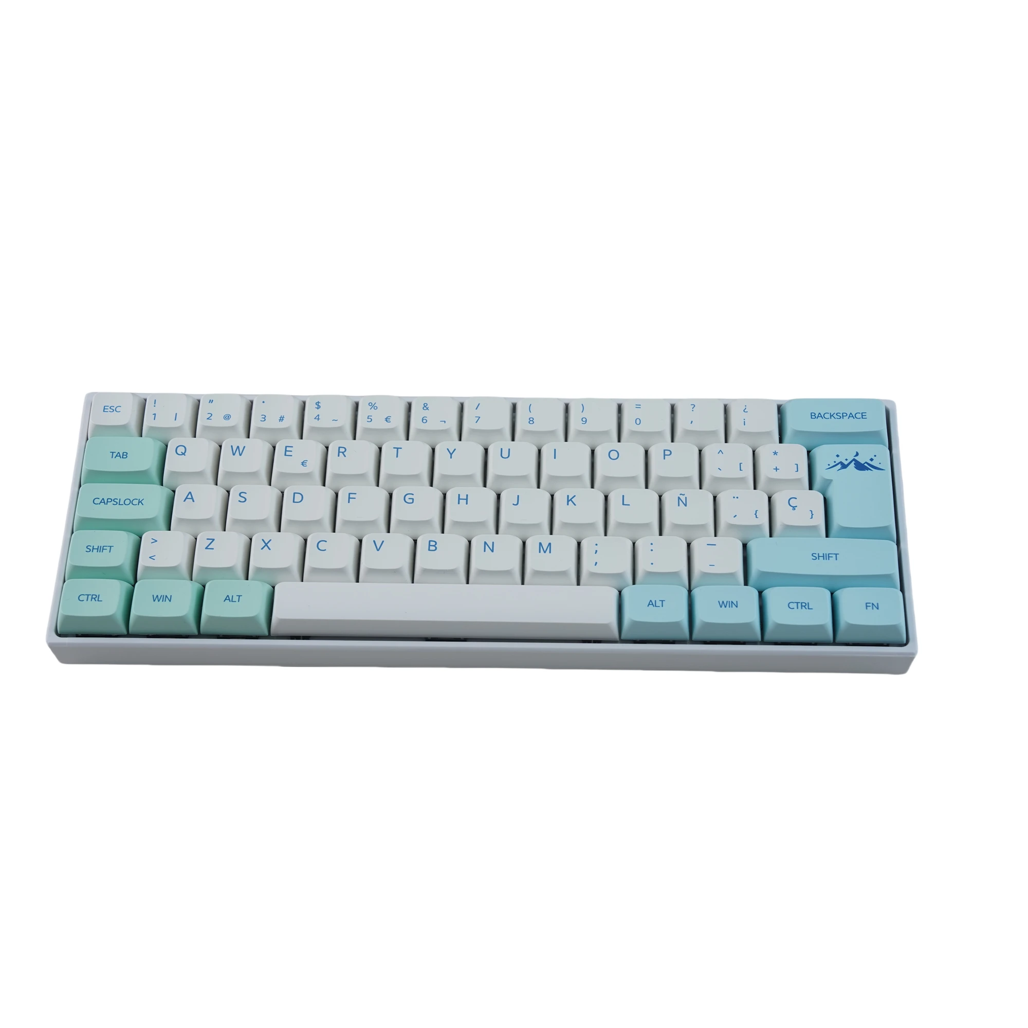 Imagem -03 - Mathew Tech Ultra60 Teclado Mecânico Personalizado para Jogos Iso Qwertz 60 Espanhol Alemão Francês Reino Unido Nordic Azerty Rgb sem Fio