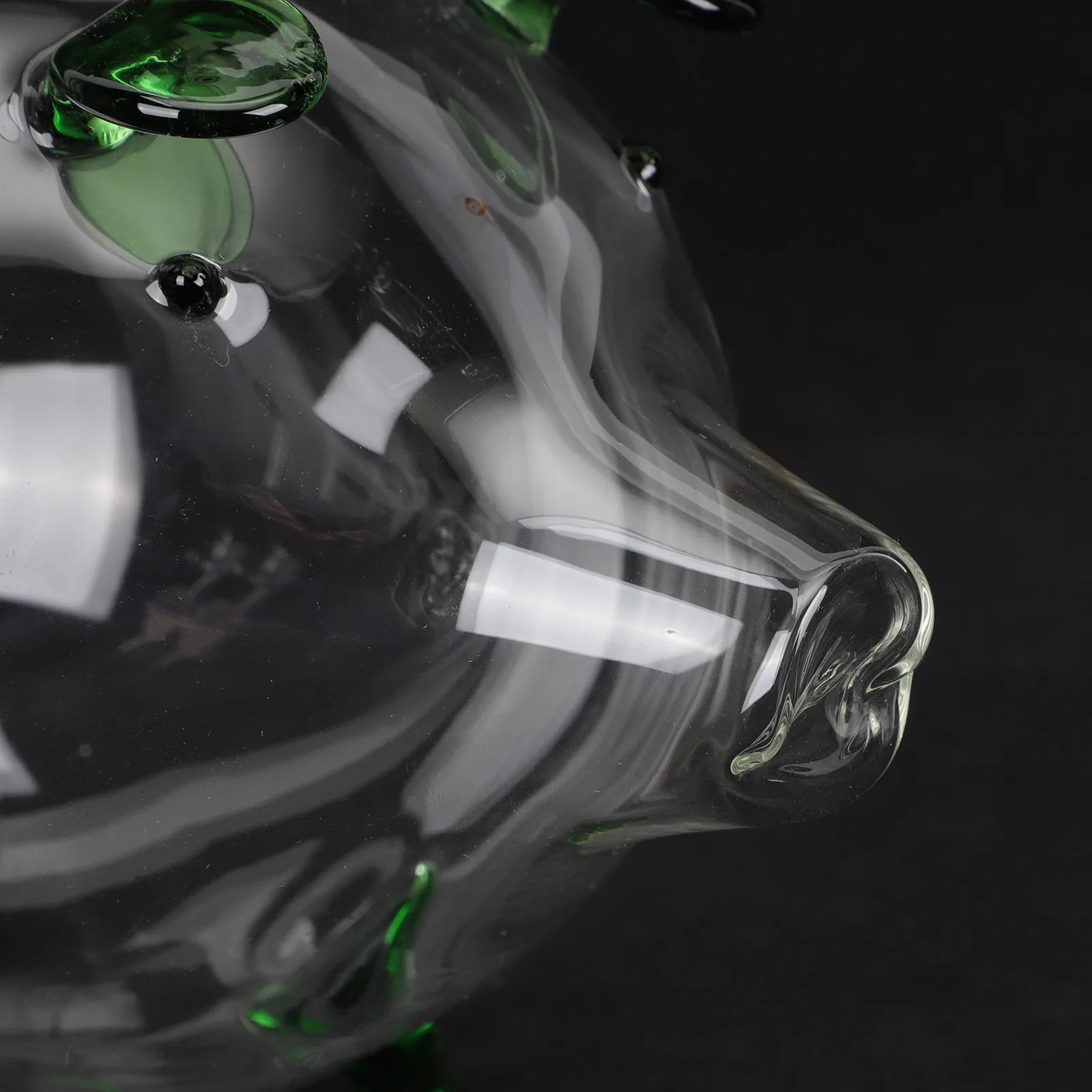 

Transparent Glass Piggy Bank Cute Pig Shape Money Saving Pot Desktop Coin Jar Decorative Gift Glass Piggy Bank