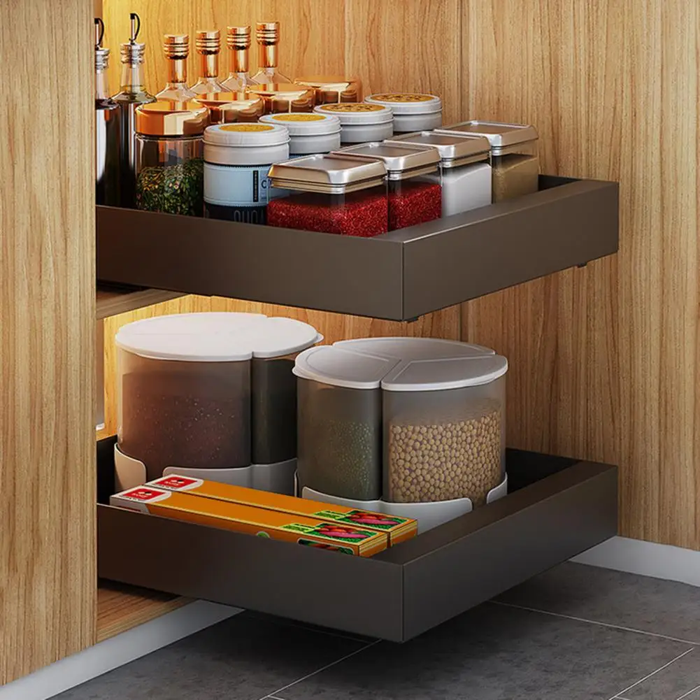 Kitchen Organization Tool Kitchen Drawer Heavy Duty Storage Drawer Organizer with Self-adhesive Stripe for Seasoning Spice Caddy