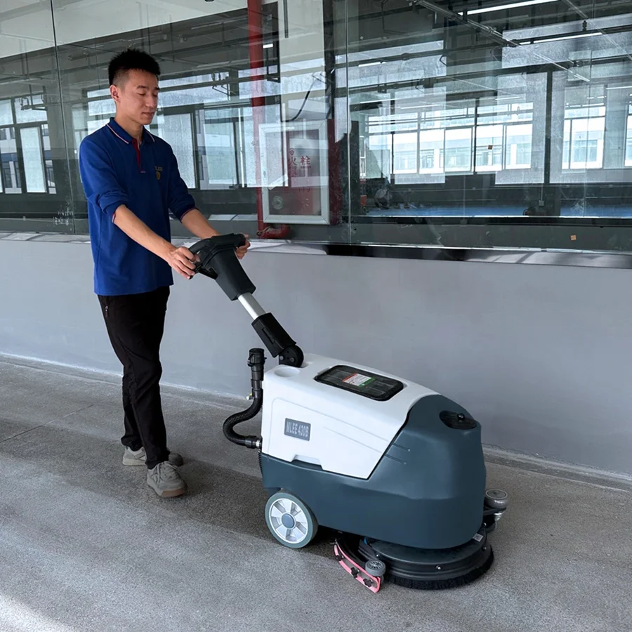 

MLEE430B Mini Floor Brushing Machine Commercial Industrial Office Small Floor Cleaning Machine