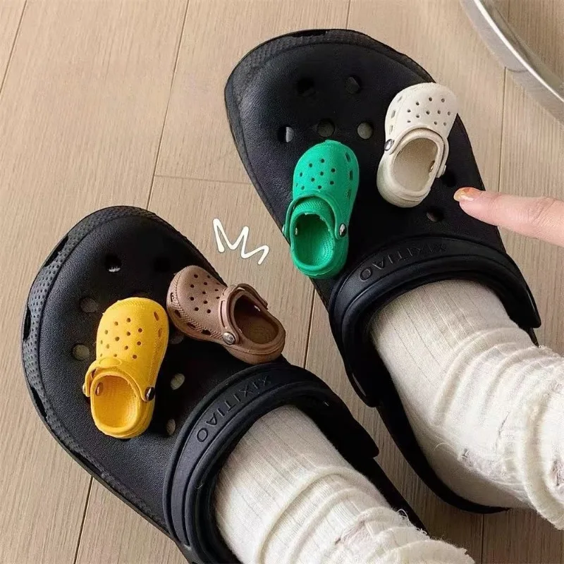 PVC Shoe Charms for Clog Sandals Slides Cute Clog Design Shoe Buckles DIY Funny Shoe Accessories Party Gifts for Women Men image 4