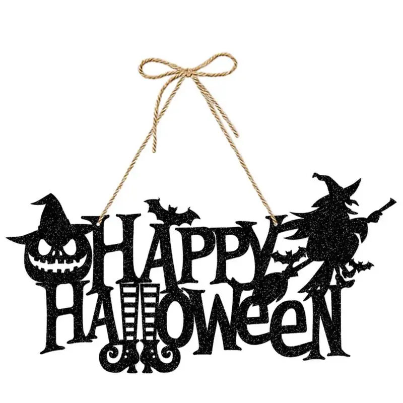 Halloween Hangings Sign Front Door Welcome Sign Spooky Halloween Door Halloween Door Decor Fall Door Decoration For Windows Wall