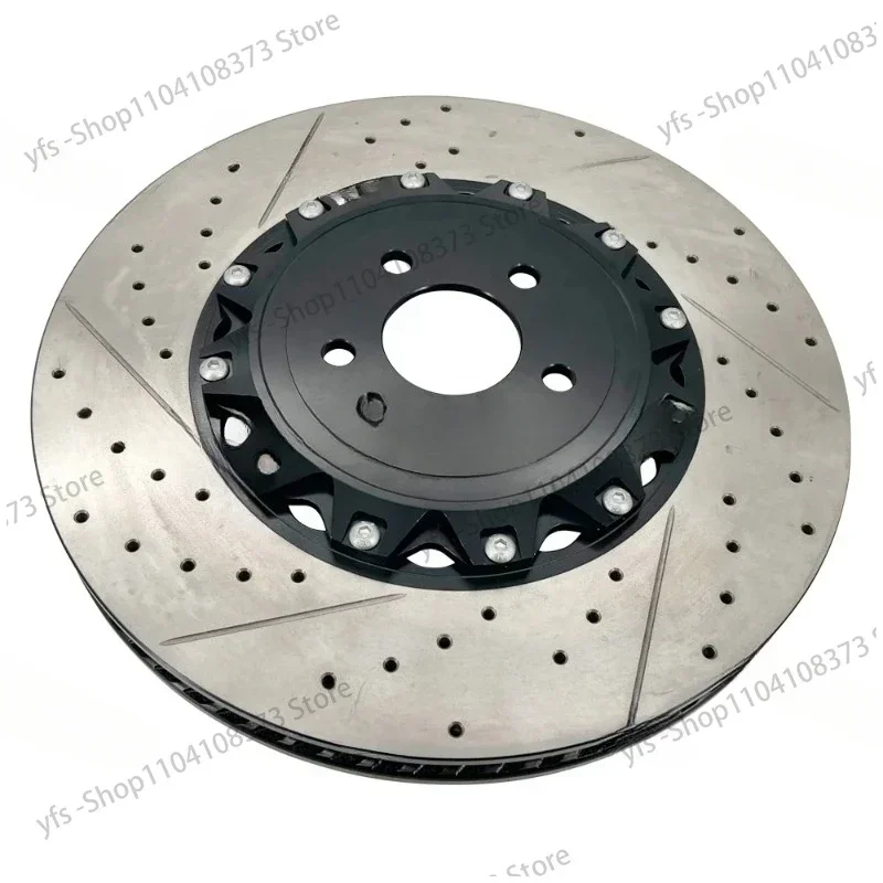 Adequado para 4H0615 301AL 4H 0615301 M 4H 0615301   S6 S7 S8 A8 2 kit de disco de freio a disco ventilado dianteiro 400 mm