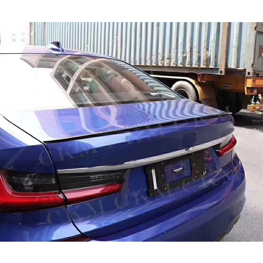 

Carbon Fiber Boot Trunk Trim Sticker Wings Car Styling Rear Spoiler For BMW 3 Series G20 320i 330i Spoiler 2019-2020
