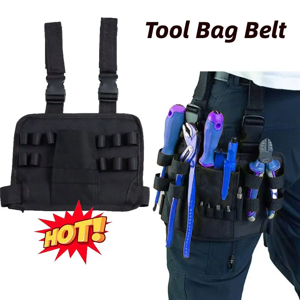 Hot Tool Bag Belt for Leg Work Belt Tool Organizer Pouch Tactical Waist Bag Waist Tools Holder Maintenance Worker Carpenter