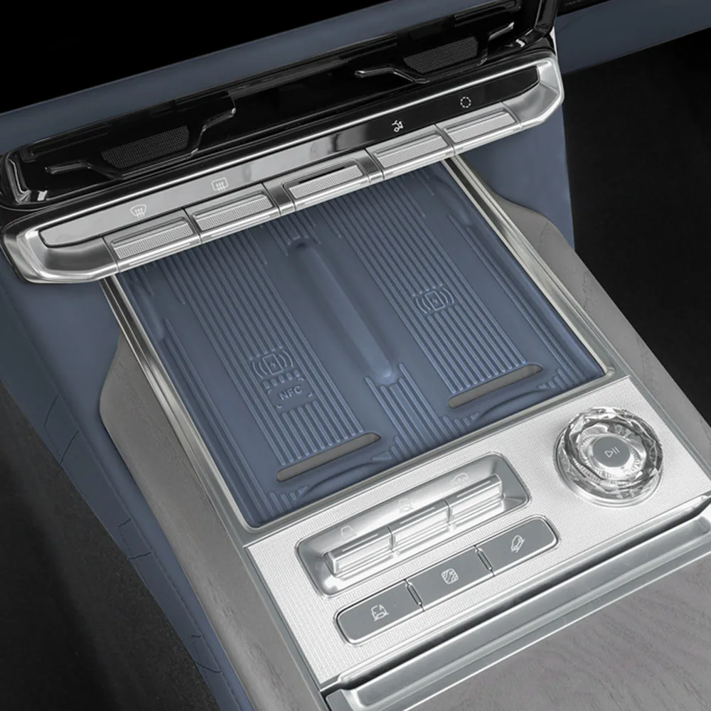 

Wireless Charging Pad For ZEEKR 9X 2025 2026 Car Modification Accessories Original Car Same Color Silicone Pad Non-slip Design