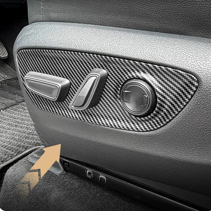 For Toyota Prado LC250 2024-2026 Seat Adjustment Panel Cover Trim Interior Decoration Sticker
