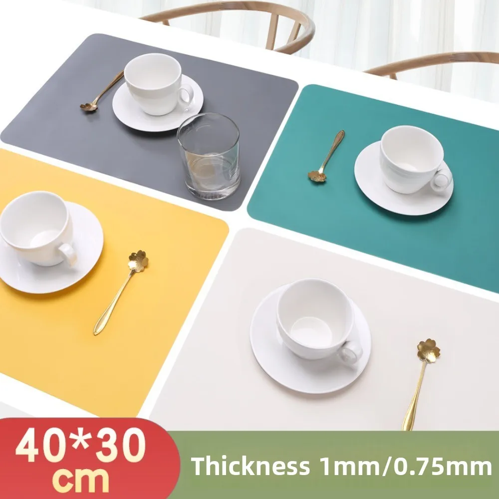 D9 40cm Tableware Mat Food Grade Silicone Waterproof BBQ Mat Non Slip Heat Resistant Desktop Protection Table Desk Washable Mat
