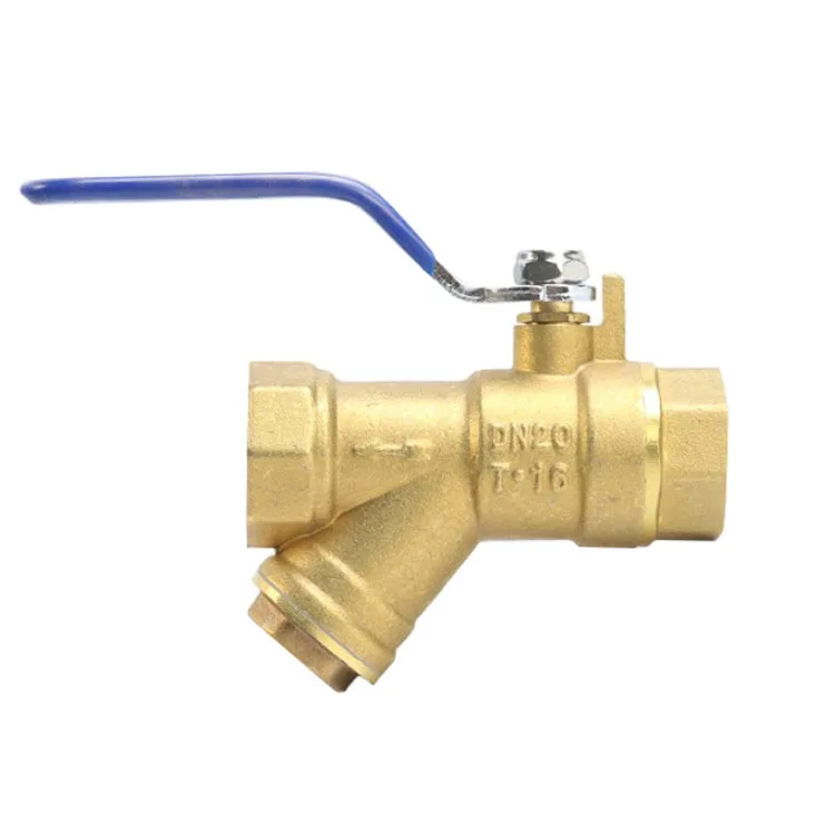 

2Pcs outer wire ppr filter copper ball valve dn25DN20 switch filter ball valve 6 points Y type filter water pipe valve