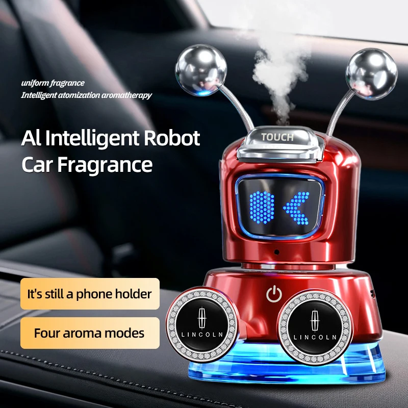 

Car Fragrance Phone Holder Al Intelligent Robot For Lincoln Continental Navigator Aviator Nautilus MKZ MKX MKC MKT MKS Corsair