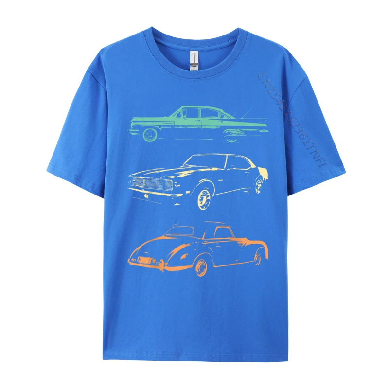 Vintage Cars 80s 90s Retro Camisa Pure Cotton Męskie luksusowe designerskie koszulki Europa T-shirty Śmieszne koszulki Projektant Camisa