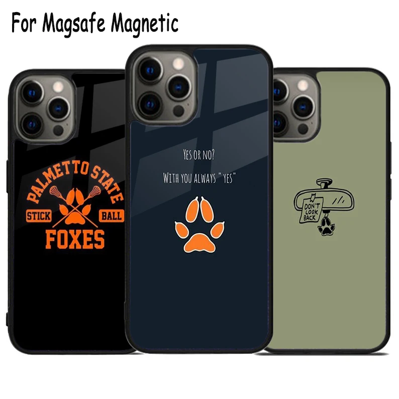 

Чехол Magsafe для телефона Foxhole Court с беспроводной зарядкой для iPhone 15 16 14 13 11 12 Pro Max Plus, магнитный чехол-бампер