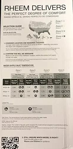 240V Heating Chamber RTEX-13 Residential Tankless Water Heater, GRAY