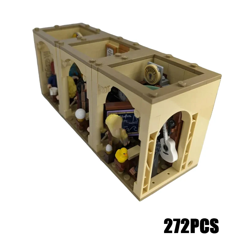 Office Dorm Modular Castle - House Kitchen Library Model Building Blocks MOC Room of Requirement Architecture Collection Toys