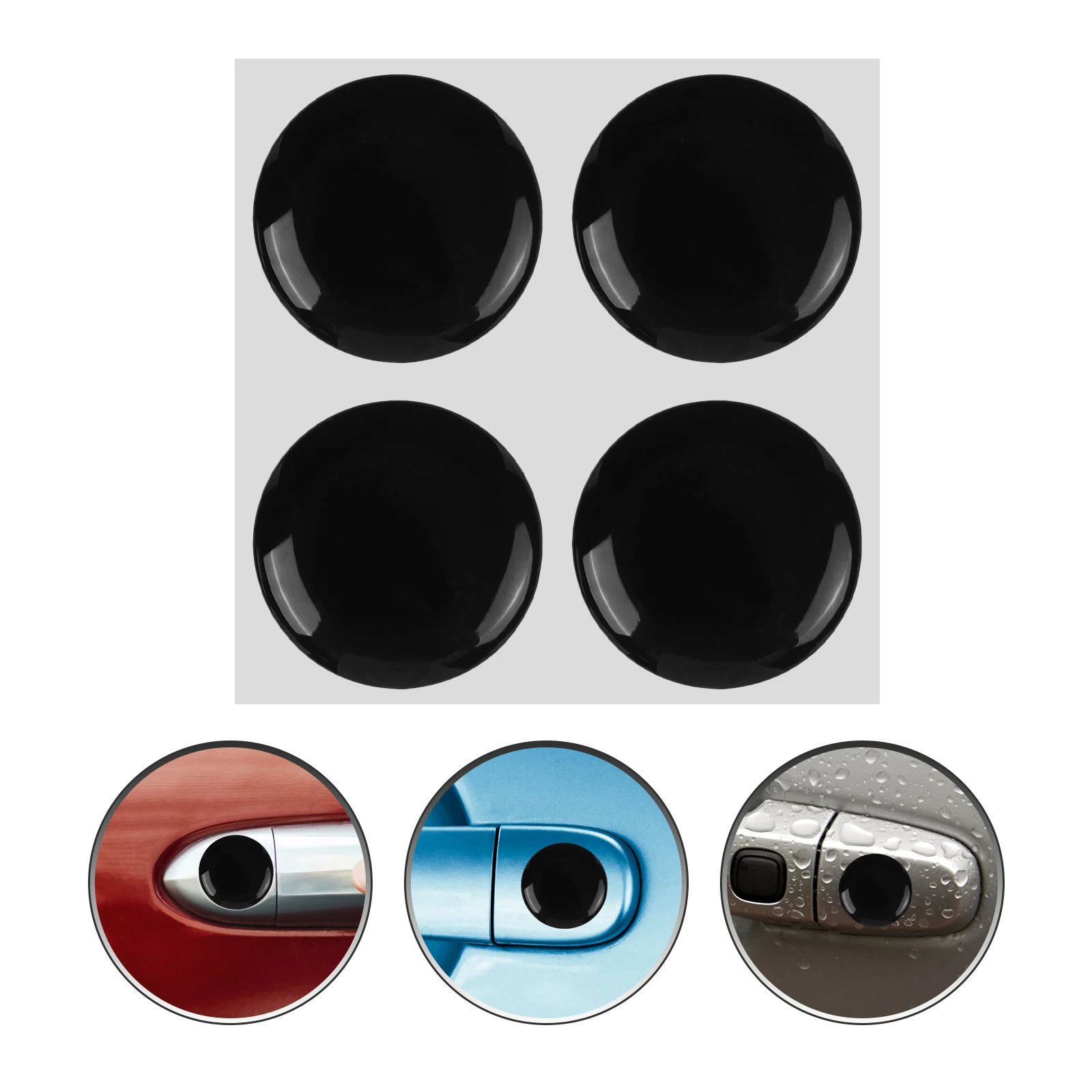 

4pcs Car Protector Camper Lock Cover Replacement Vehicle Door Lock Cover For Automotive Side Door Entry Guard Lightweight Carbon