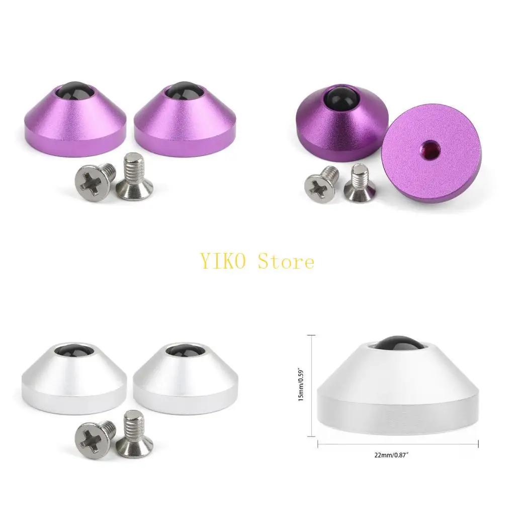 

K32C 2 шт., высококачественные механические ножки для клавиатуры, анодированные алюминиевые ножки с ЧПУ, изоляционные ножки для