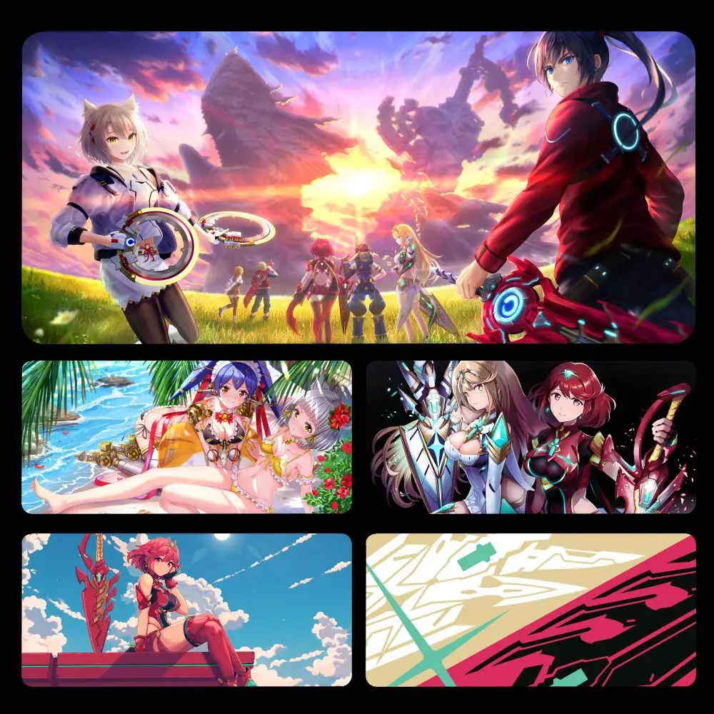 Anime Mousepad With Pad gaming accessories Prime Gaming XXL X-Xenoblade Chronicles Mousepad Keyboard Pad Stitch Padding Mat