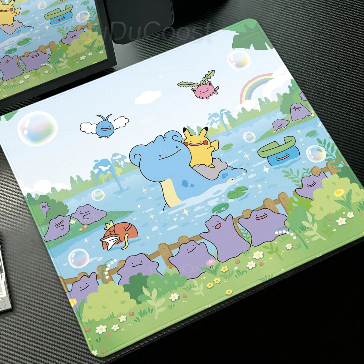 Anime Pokmon Ditto Mouse Pad Laptop Keyboard Desk Mat Office Setup PC Gamer Mousepad XS Game Pads Gaming accessories HD Playmat