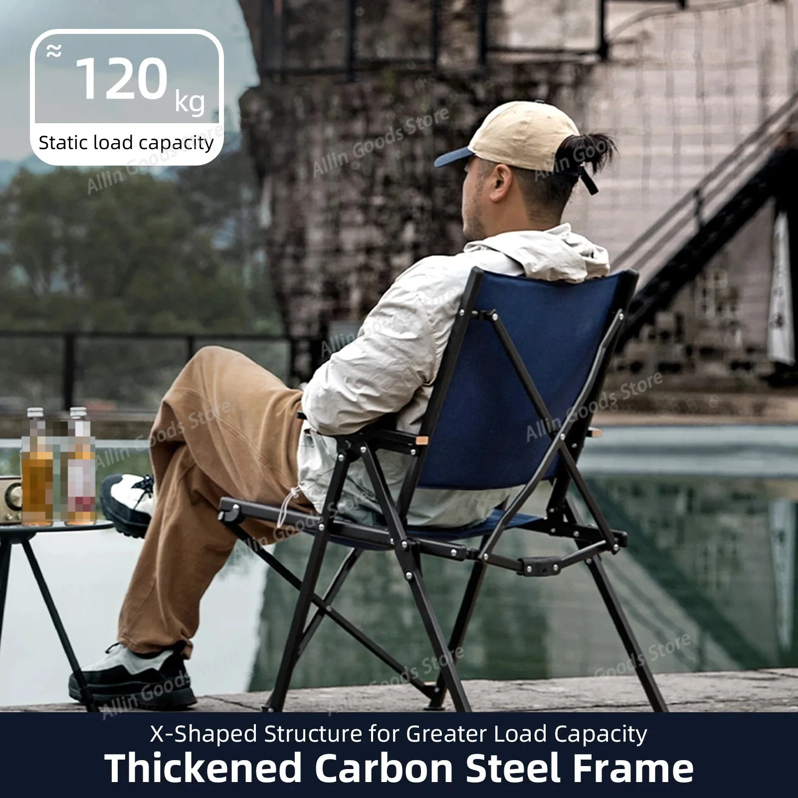 Upgraded Foldable Oxford Fabric Camping Chair Lightweight Heavy Duty Quick Setup Portable Seat For Beach Picnic Fishing Travel
