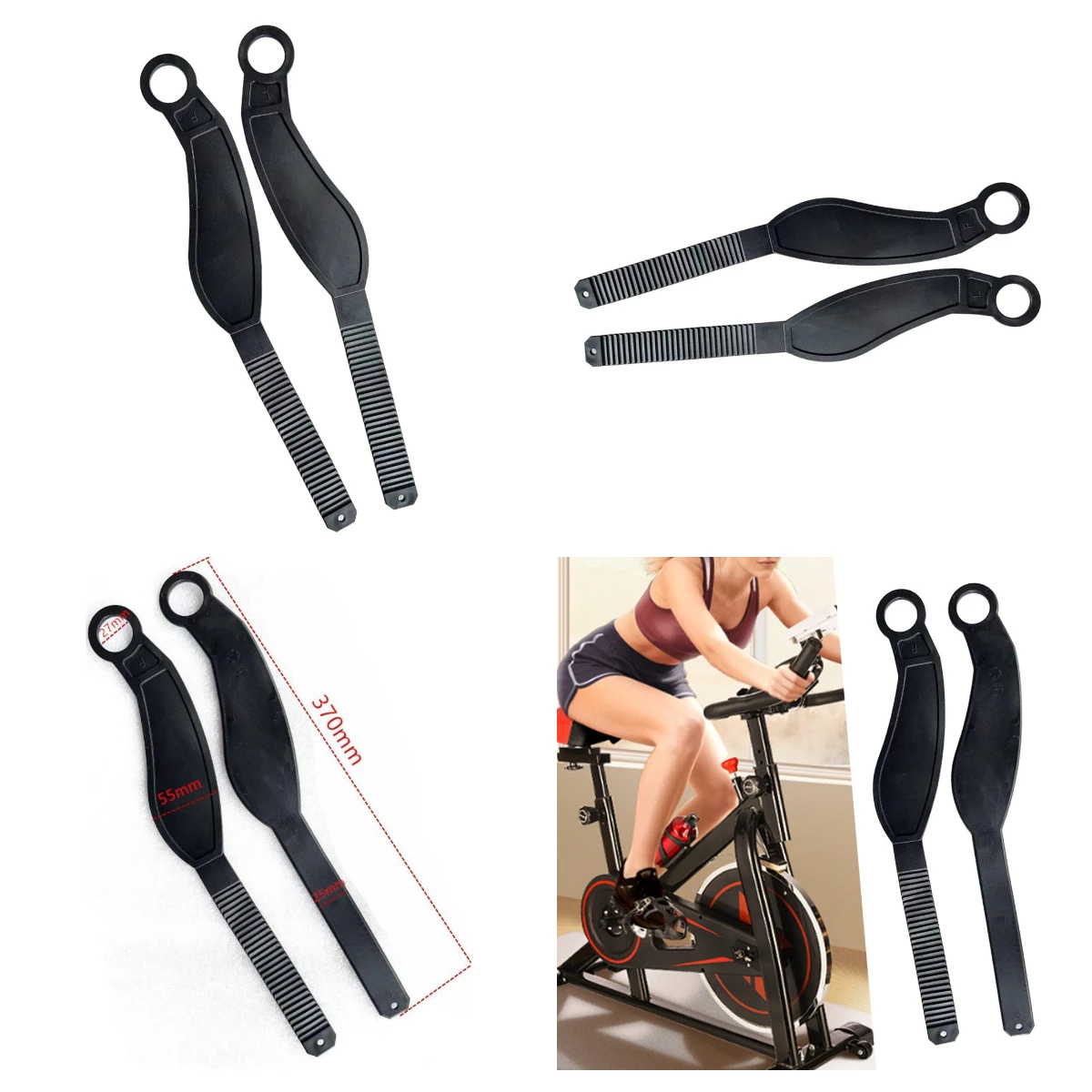 

Exercise Bike Pedal Straps Adjustable Length Stationary Bike Pedal For Home Gym Pedal Straps Belts Fitness Equipment