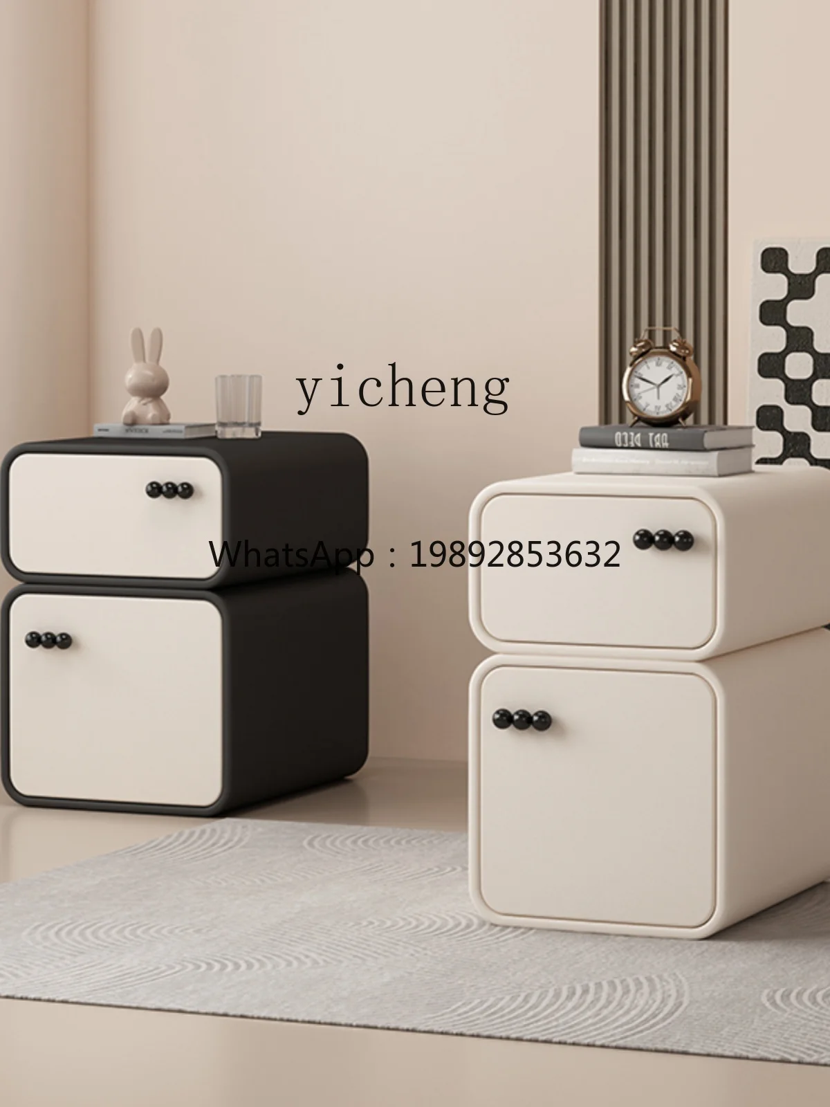Solid Wood Bedside Cabinet Ultra-Narrow New Simple Modern Mini Creative Locker