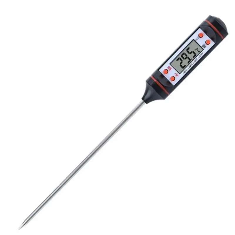 Electronic Thermometer Food Kitchen Oil Thermometer Electron Probe Liquid BBQ Baking Digital Display Temperature Pen Meter TP101