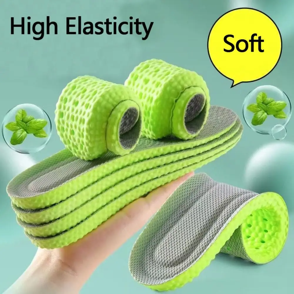 Plantilla para zapatos suaves de alta calidad, accesorios cómodos y transpirables para correr, almohadilla para zapatos absorbente de golpes de alta elasticidad para mujer