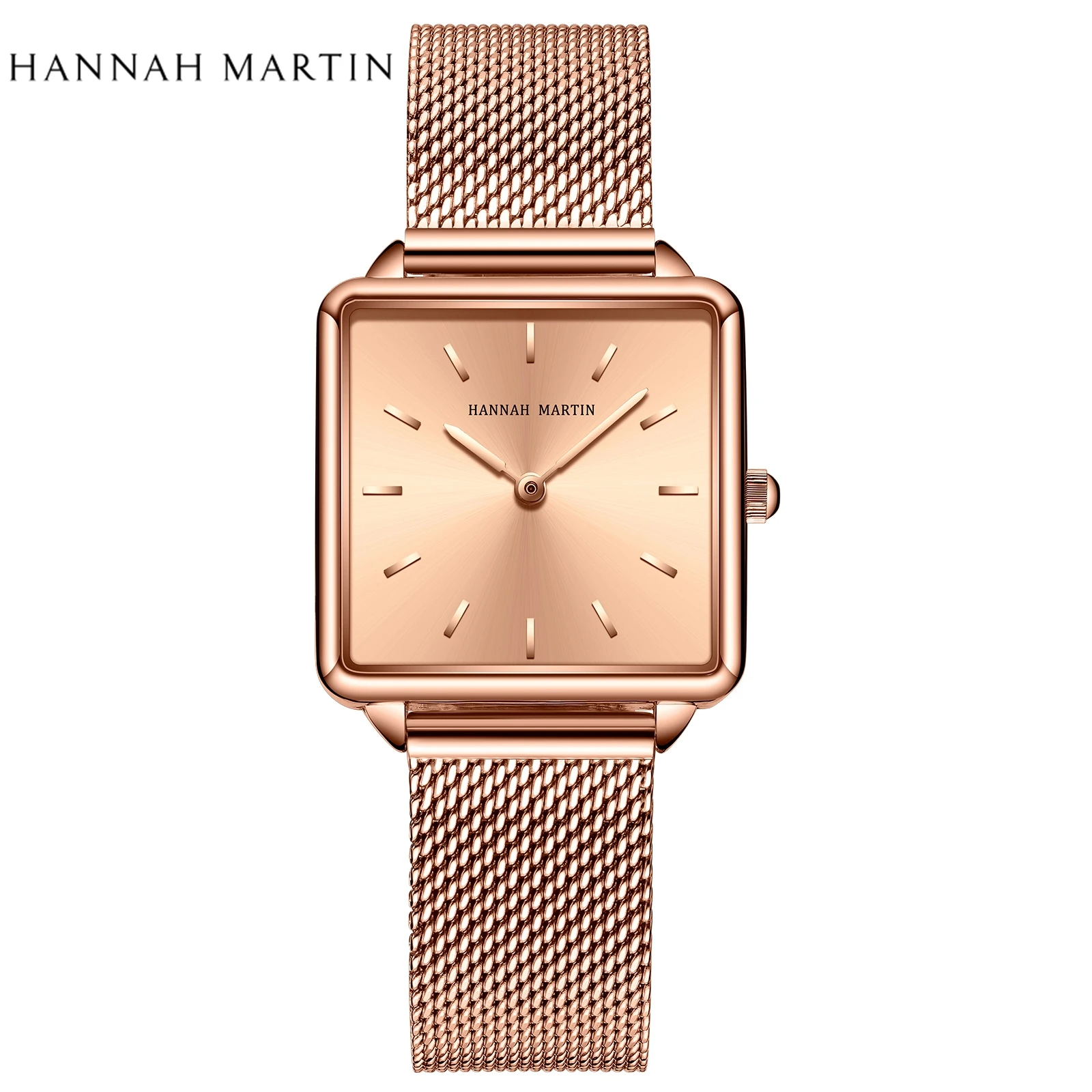 

High Quality Stainless Steel Mesh Strap Quartz Wrist Watch 2022 Simple Design 3ATM Waterproof Women's Casual Dropshipping Watch