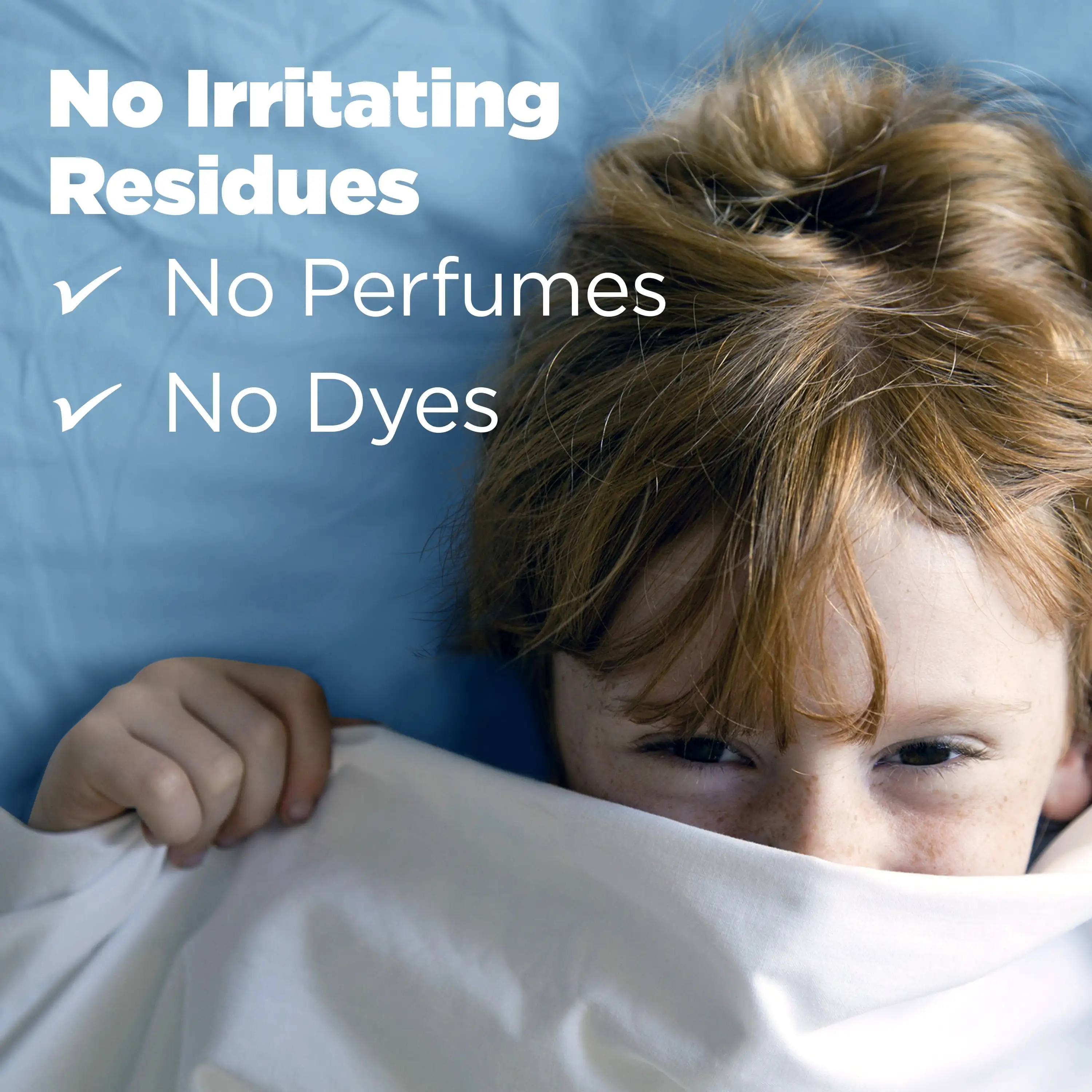 منظف غسيل مجاني ولطيف سعة 34 أونصة سائلة، مضاد للحساسية لـ 25 حمولة، خالي من الصبغة والعطور، آمن للبشرة الحساسة