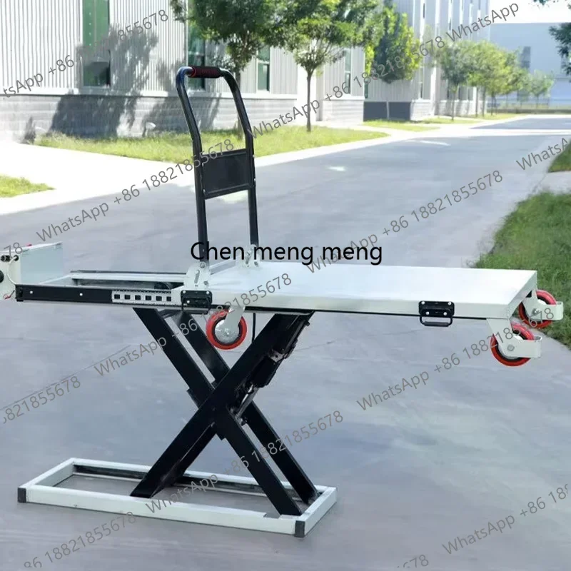 AB Hot sales Portable Trolley Scissor Type Small Lift Flatbed Electric Hydraulic Lift Cargo Handling Artifact Lifting Platform