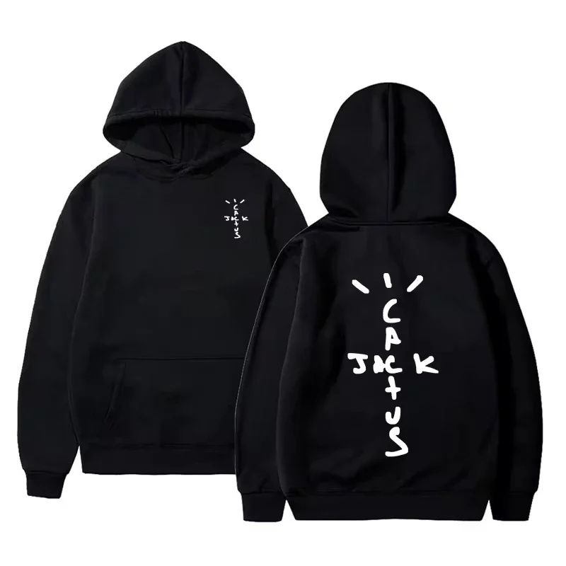 Hip Hop Hoodies Cactus Jack Swag Print Funny Women Hooded Sweatshirt Casual Pullover Harajuku