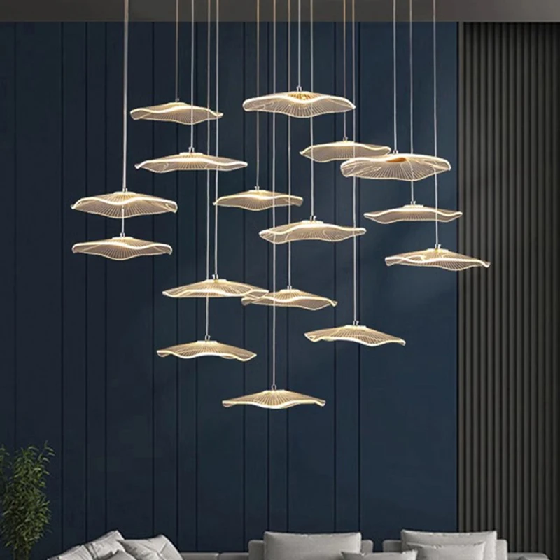 Modern staircase pendant light living room pendant light ceiling light indoor lighting intelligent application lighting fixtures