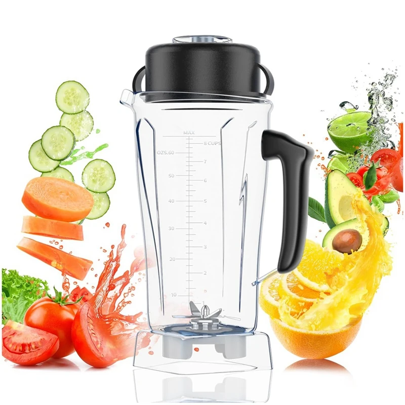 

New Upgrade For Vitamix Blender Pitcher 64Oz Container, Replace 5200 5000 6500 7500 Pro500 750 Etc Container Jar Cup