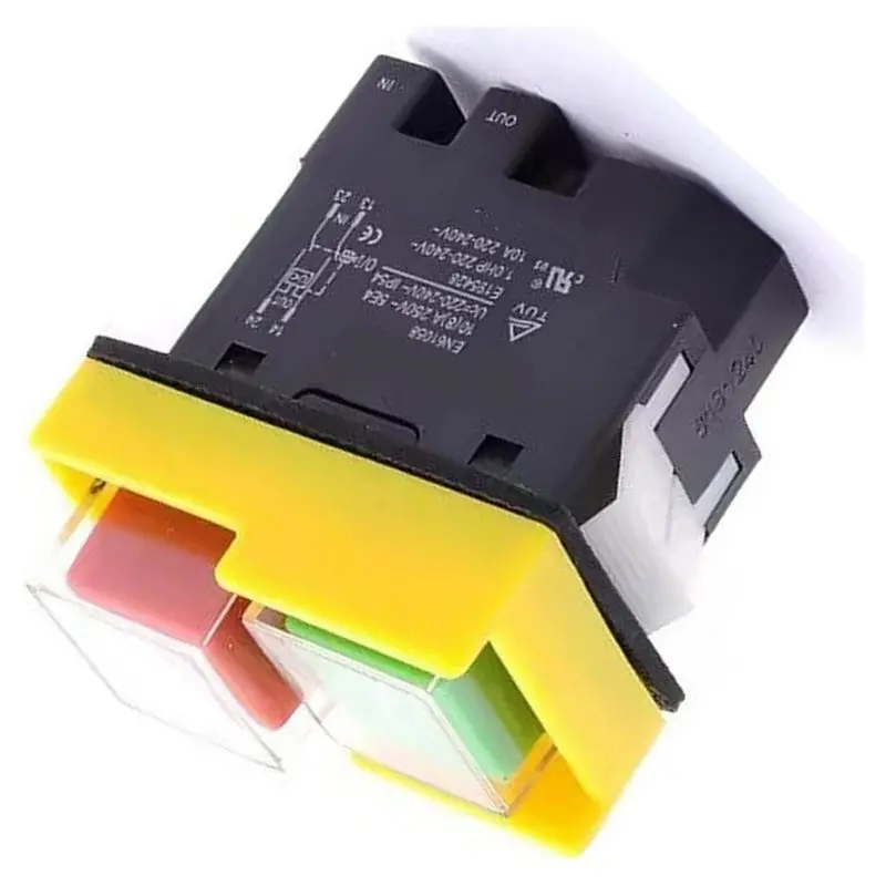 【THANKSGIVING DAY】KJD20-2 Electromagnetic Switch,4-Pin 220V 10A Safety Function, For Table Saw, Drill Press, Grinder No-Volt Rel