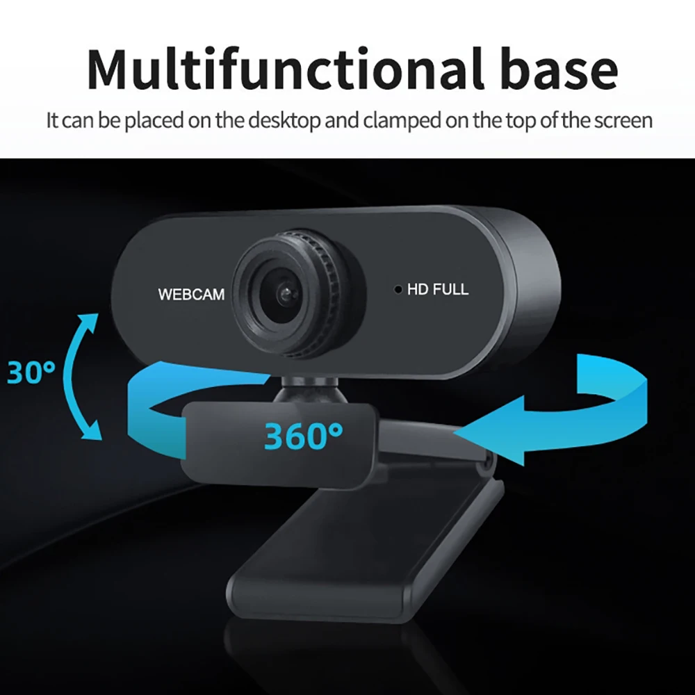 4K Webcam 1080P Mini Camera 2K Full HD Webcam with Microphone 30fps USB Web Cam for Auto Focus PC Laptop Video Shooting Camera