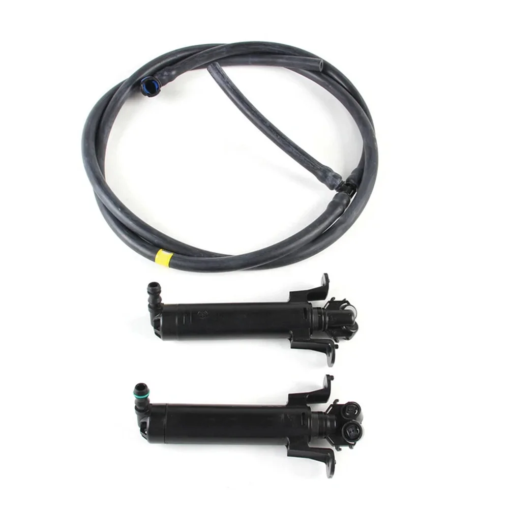 Headlight Washer Sprayer Hose Set For A3 S3 2012-2020 8V0955101 8V0955102 Headlamp Washer Nozzle Cylinder Spray Nozzle And Hose