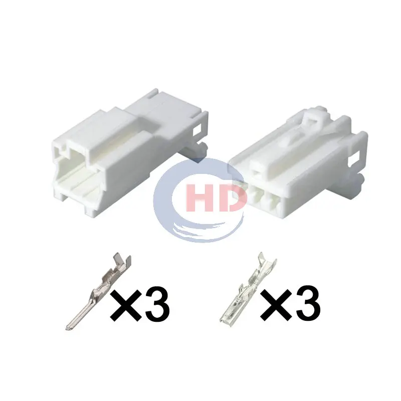 

1-20 sets 3 pin 2.0mm Wire Harness Lamp Connector 7122-8335 7123-8335