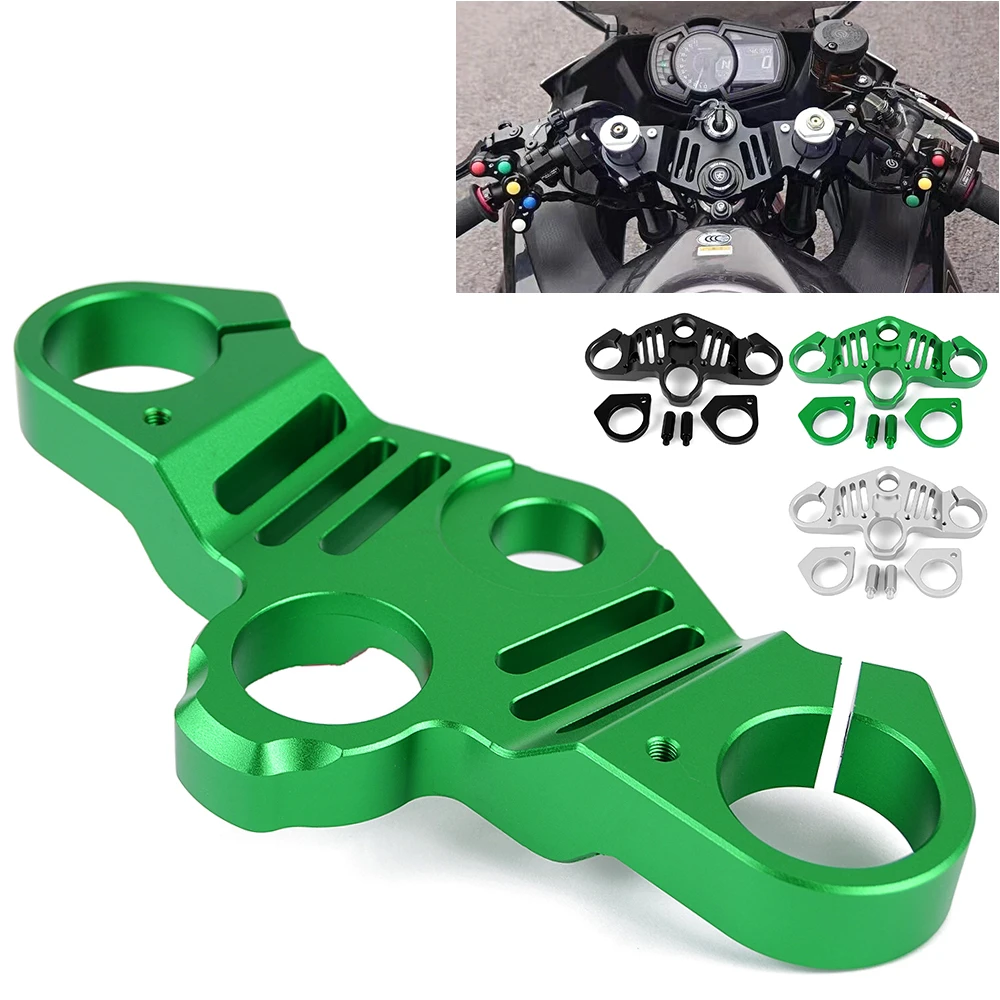 Upper Triple Tree Top Clamp Motorcycle Accessories Front Fork Triple Clamp Top Plate for Kawasaki Ninja 400 Z400 Z 400 2018-2022