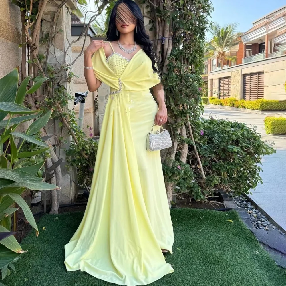 تخصيص رائعة حورية البحر الديكور المرأة حفلة موسيقية اللباس الحبيب الساحرة أكمام الطابق طول حزب اللباس المرأة ثوب مسائي