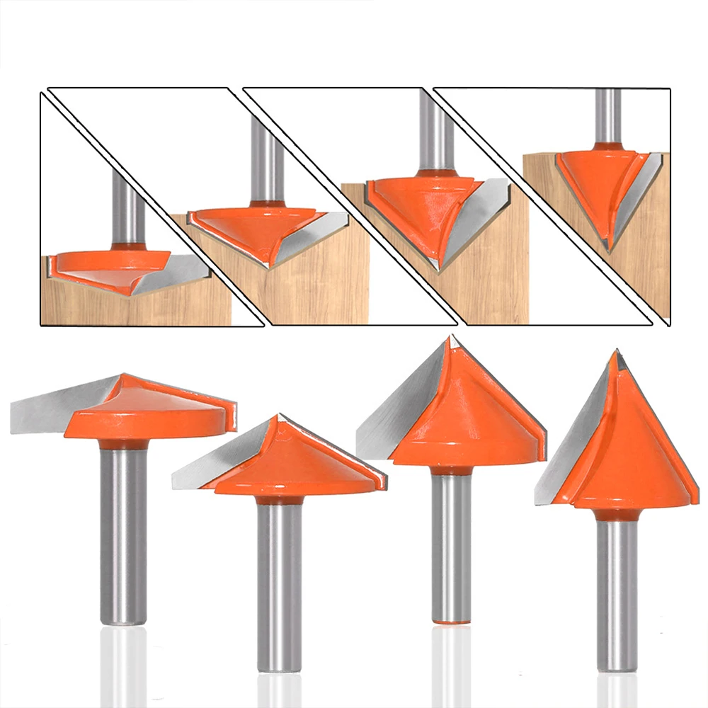 Imagem -03 - Vack-v Shape Cnc Solid Wood Milling Cutter Carbide End Mill para Woodworking Router Bit com 60 ° 90 ° 120 ° 150 ° Angle mm mm