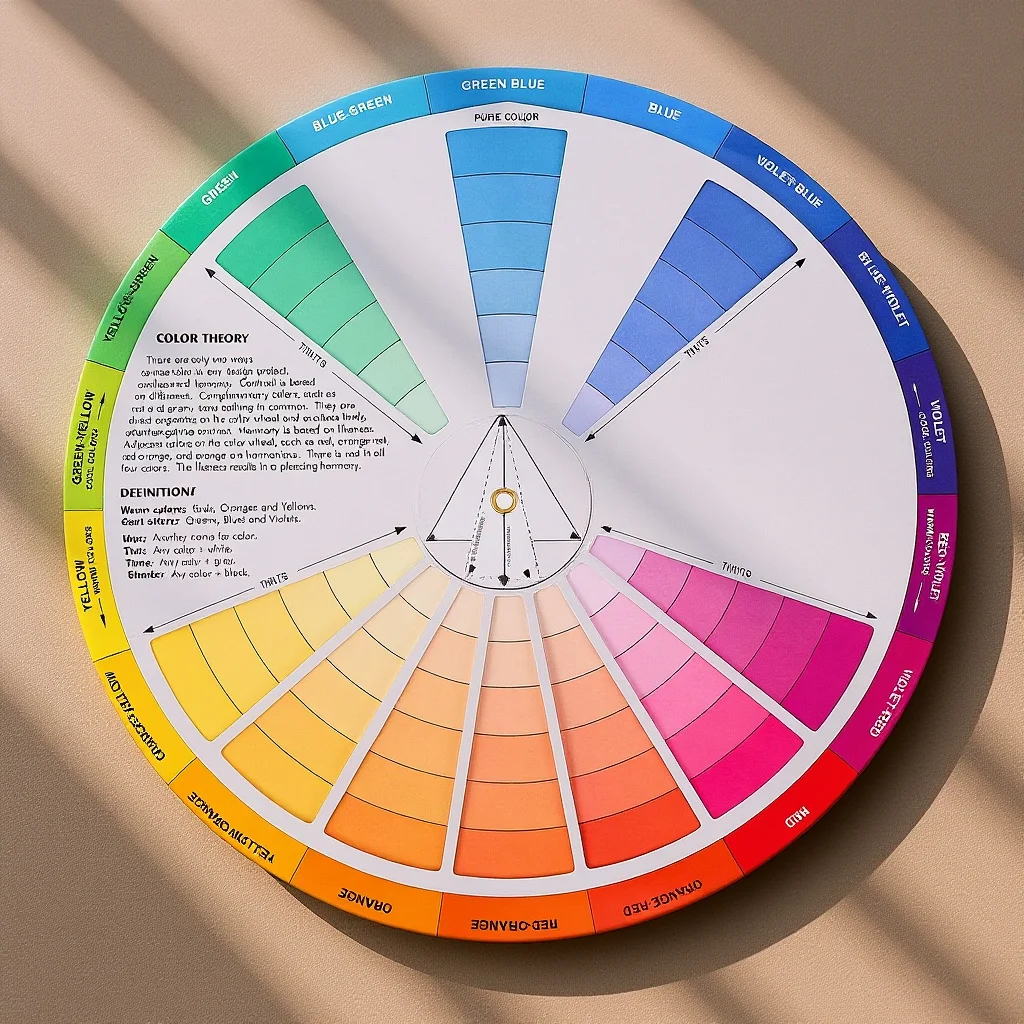 

Gradient Wheel for Makeup Artists Color Mixing Learning Tool Ink Pigment Blending Chart Color Theory Education Board