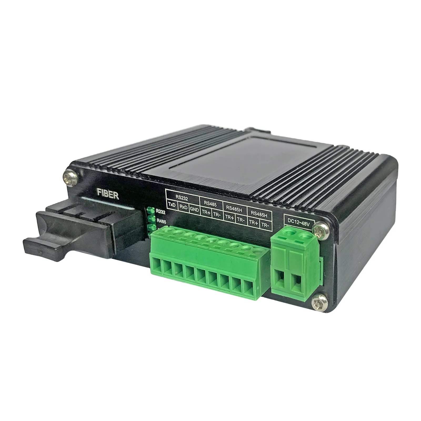 Industrial Serial RS232/RS485/RS422 Fiber Optic Modem fiber optic converter  , SC MM 850nm, 550m