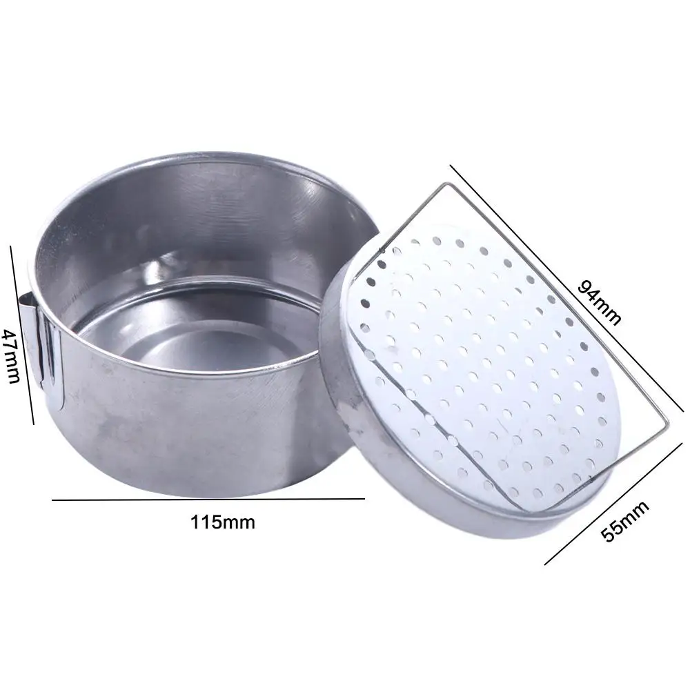 Detergente per pennelli in acciaio inossidabile Rondella per pennelli per artisti rimovibile antiruggine con serbatoio di lavaggio Porta pennelli durevole per la scuola