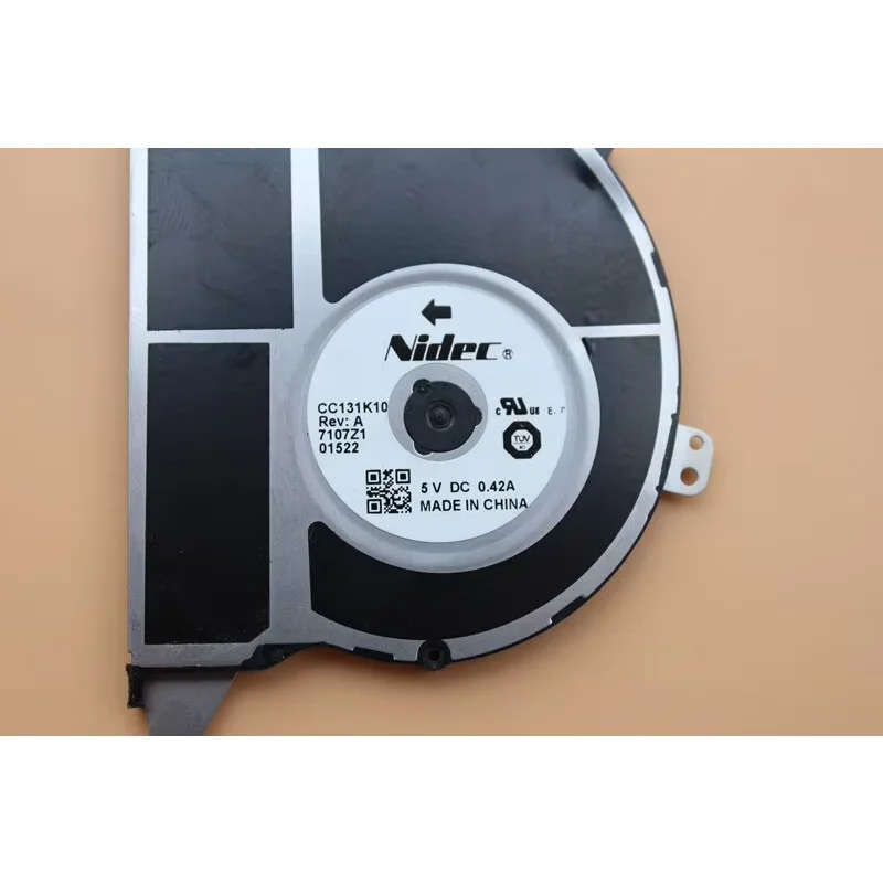 Nidec CC131K10 DC 5V 0.42A 1769 مروحة تبريد خادم سطحية #3