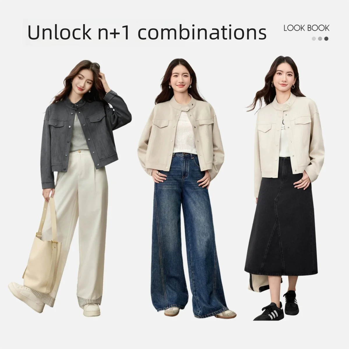 SENTUBILA 여성용 스웨이드 가죽 자켓 2026 봄 스탠드 칼라 드롭 숄더 봄버 자켓 코트 여성용 아우터 153WB2263