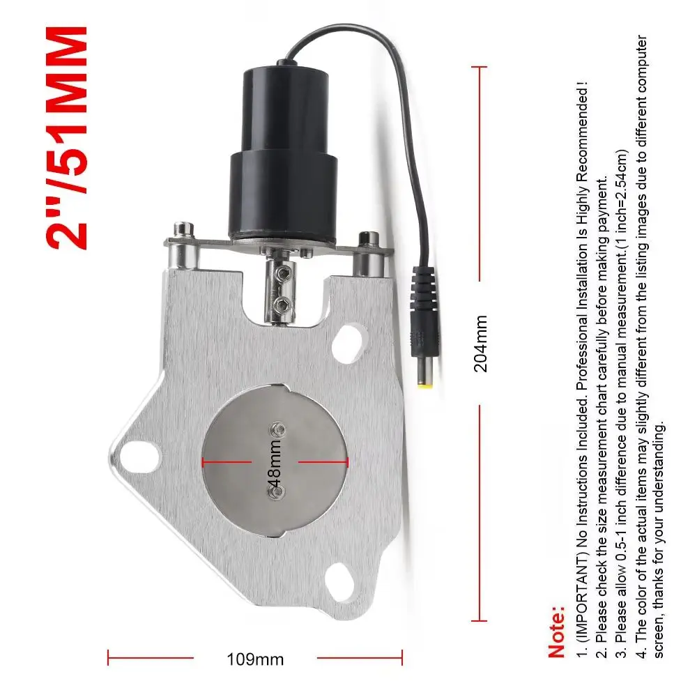 

2-дюймовый Y-образный электрический выхлопной патрубок с клапаном, комплект для регулировки выхлопа, аксессуар для автомобильного глушителя