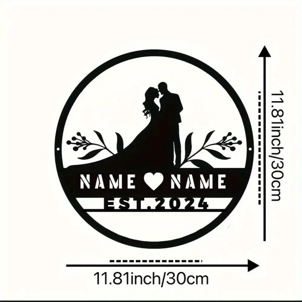 1pc Distinctive Custom Metal Name Sign. A Versatile Wall Art Piece Ideal for Any Occasion and a Heartfelt Gift Option