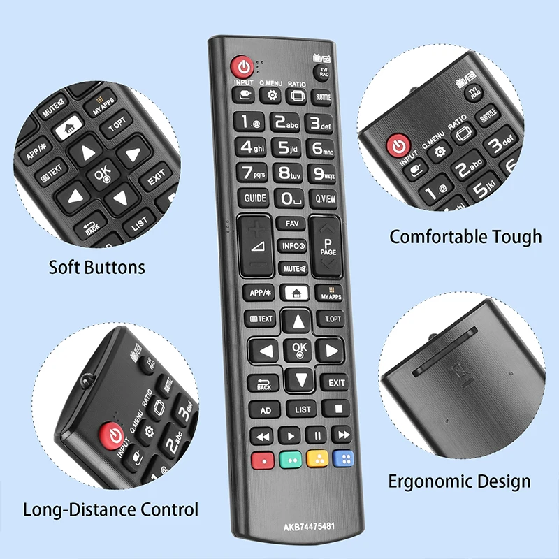 AKB74475481 Remote Control For TV 32LF592U 43LF590V 43LH560V 43LH570V 43UF6407 43UF640V 43UF680V 49UF640V 49UF6807 49UF6809