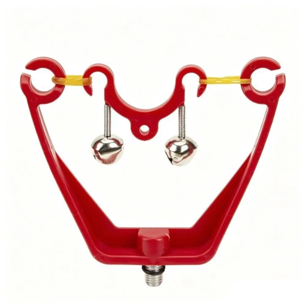 Double Bell Fishing Rod Holder Alarm Indicator Rod Holder Double Bell Alarm Sound Alarm Fishing Accessories Rod Alarm System